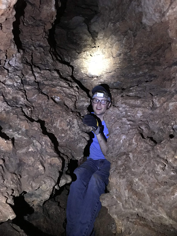 Chris in cave